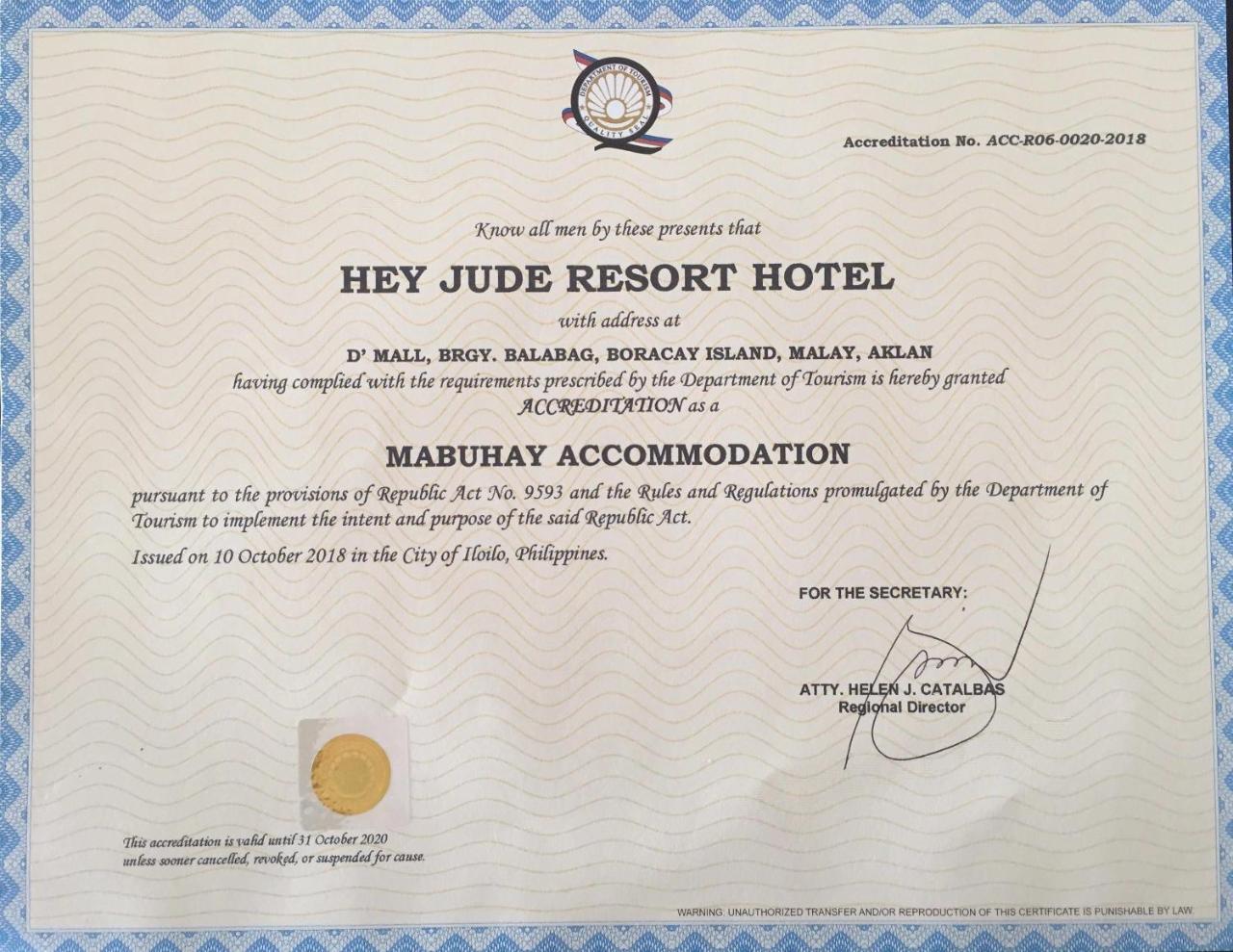 Hey Jude Resort Hotel Balabag  Экстерьер фото